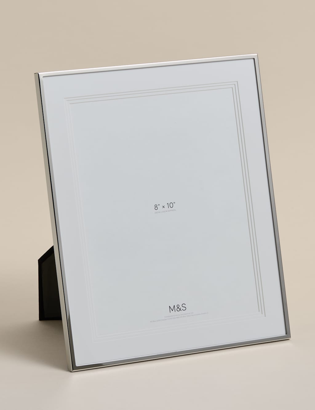 M&S Layered Mount Photo Frame 8x10 inch - Silver