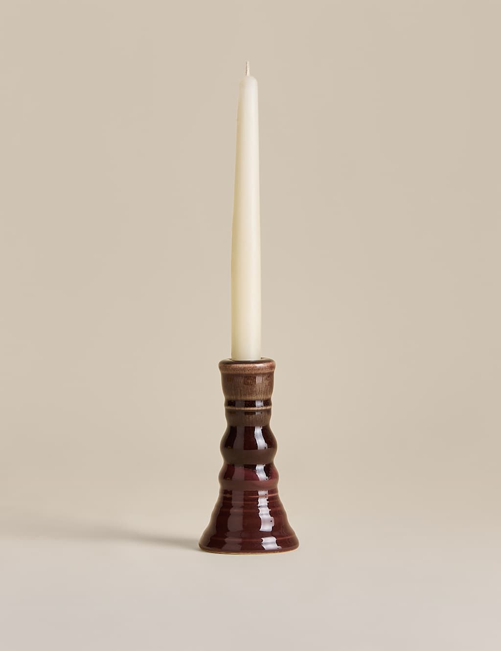 M&S Rounded Candle Holder - Purple