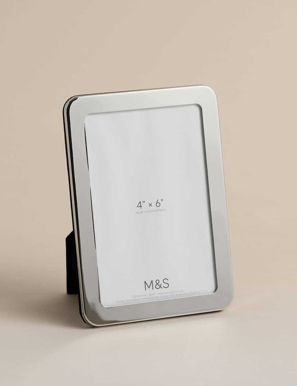 M&S Thick Rounded Photo Frame 4x6 inch - Silver