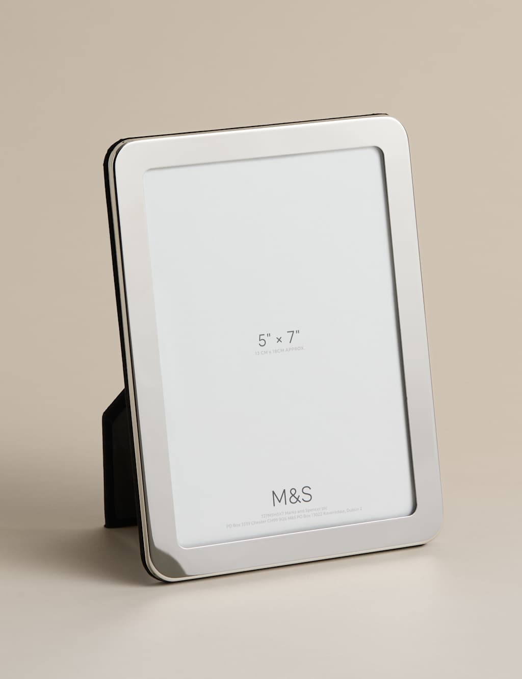 M&S Thick Rounded Photo Frame 5x7 inch - Silver