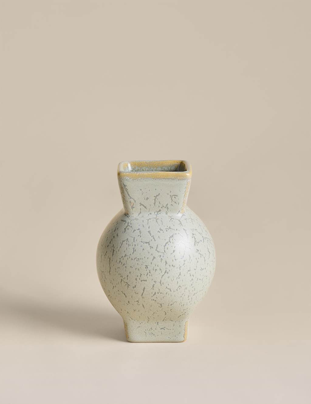 M&S Small Round Flare Ceramic Vase - Blue