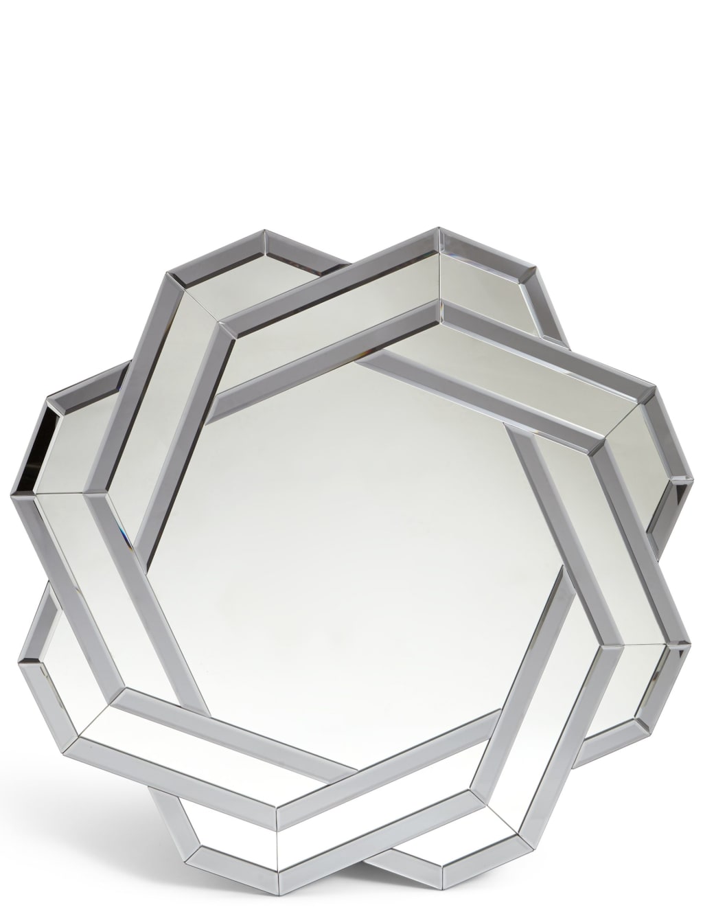 Plait Large Octagonal Mirror Clear