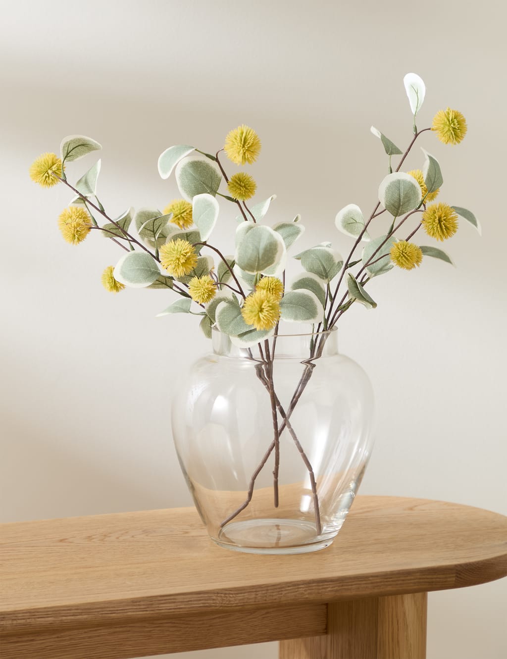 Set of 3 Artificial Eucalyptus Single Stems