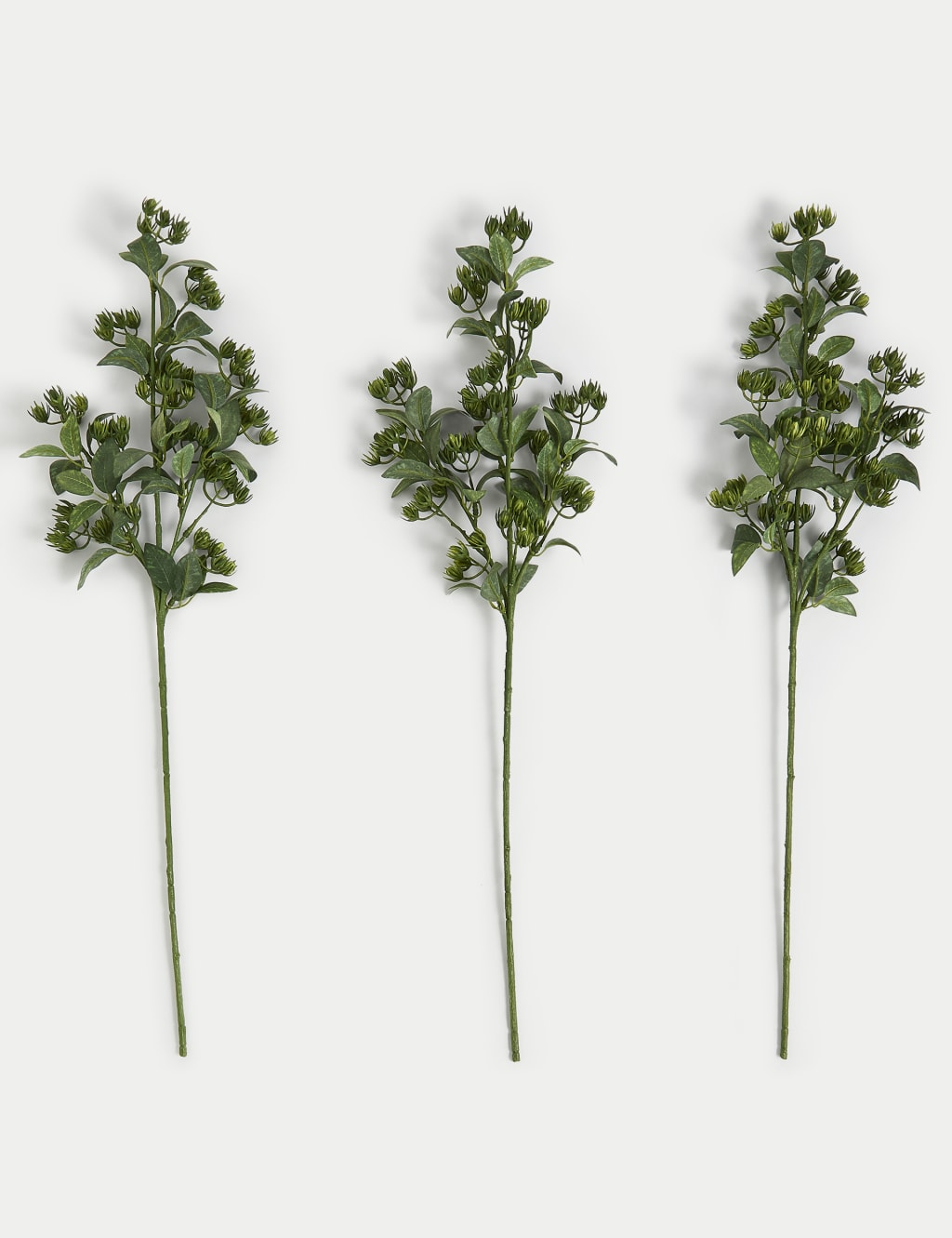 Set of 3 Artificial Foliage Single Stems