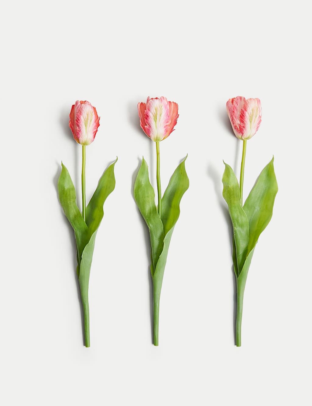 Set of 3 Artificial Real Touch Tulip Stems
