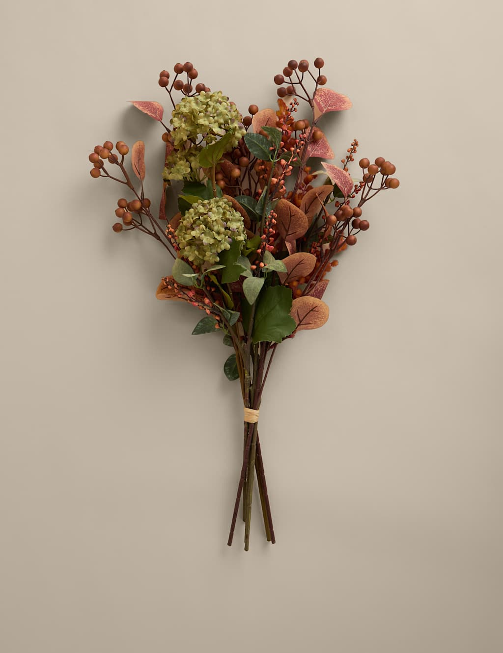Moss & Sweetpea Artificial Autumnal Floral Bouquet Orange