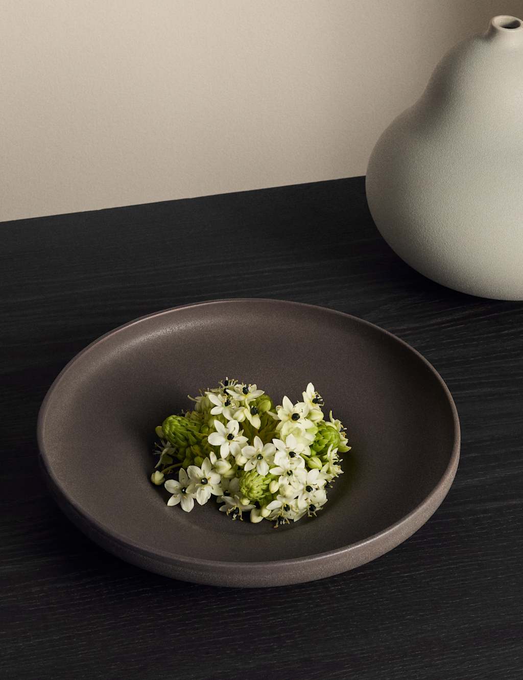 M&S X Kelly Hoppen Fountain Ceramic Centrepiece Black