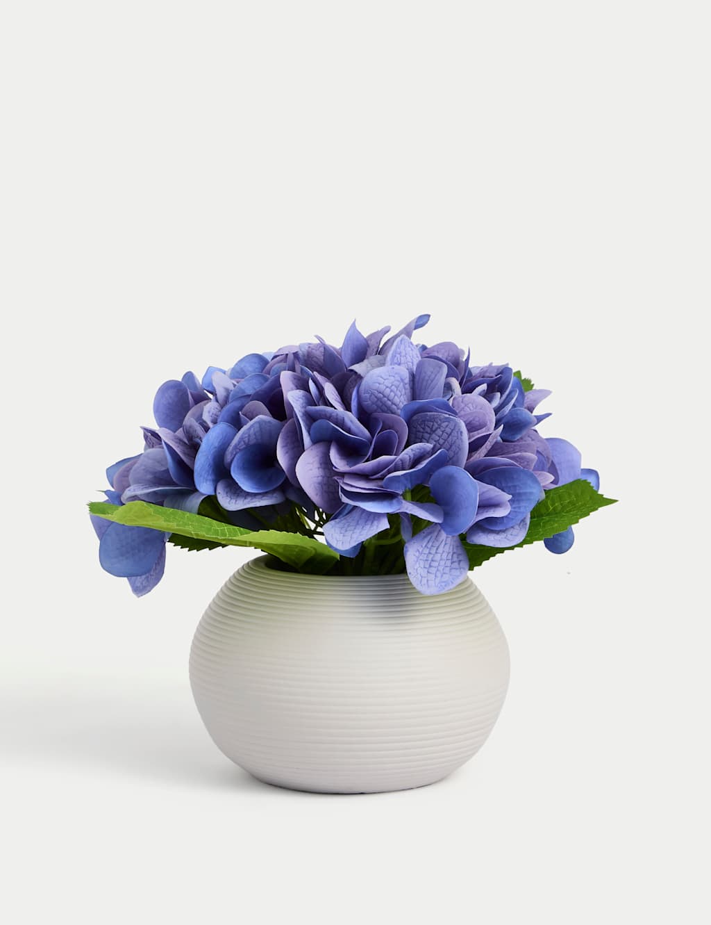 Artificial Real Touch Hydrangeas in Ceramic Pot