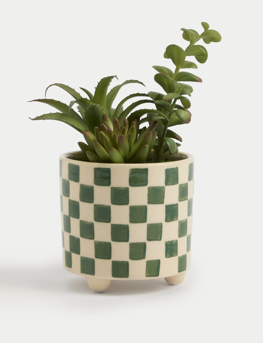 Artificial Succulents in Ceramic Pot