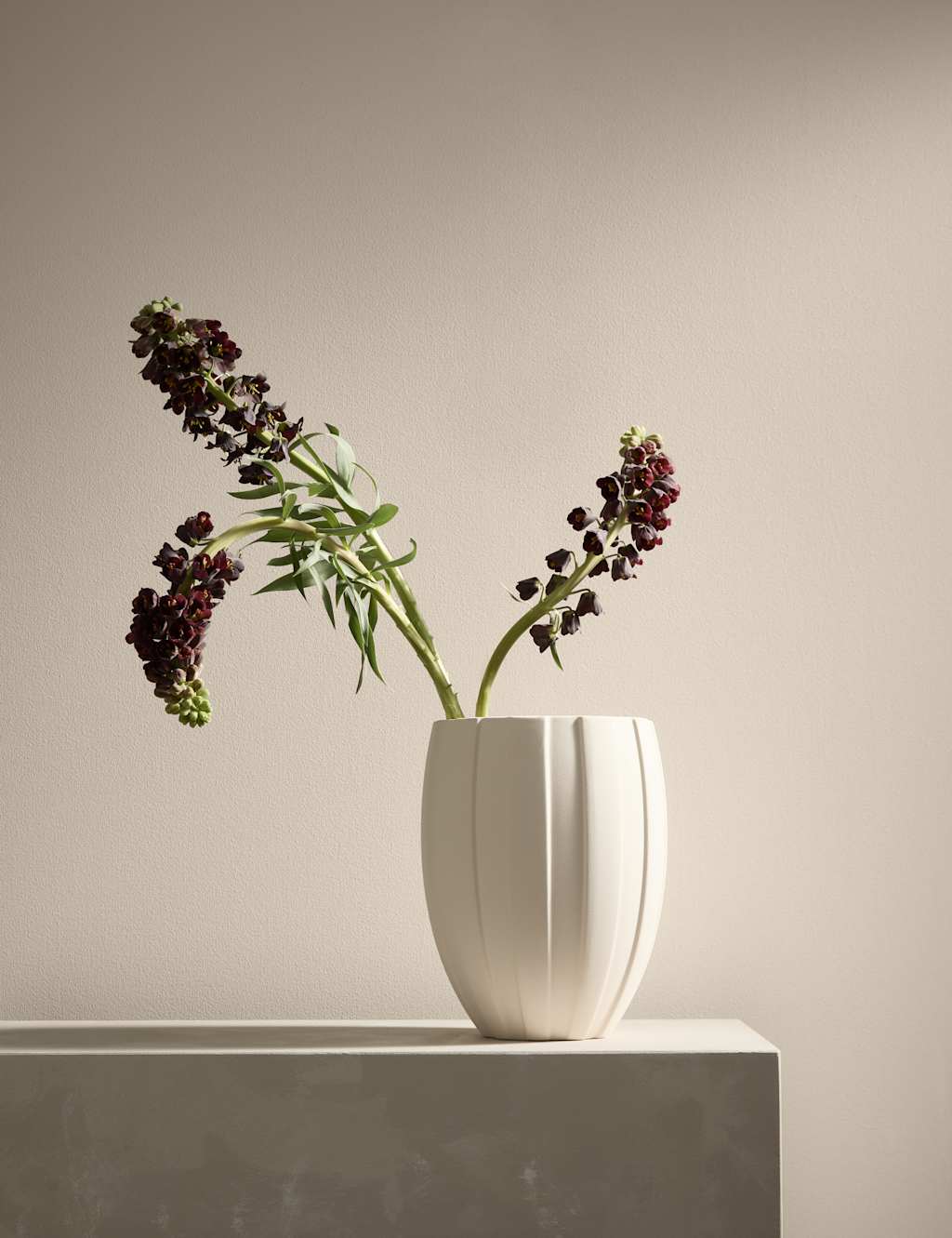 Wide Stripe Ceramic Vase