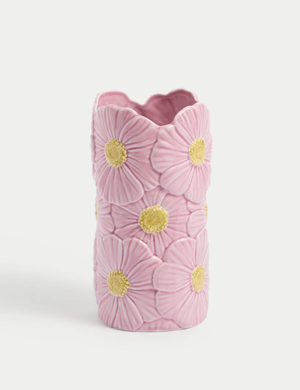 Daisy Ceramic Cylinder Vase