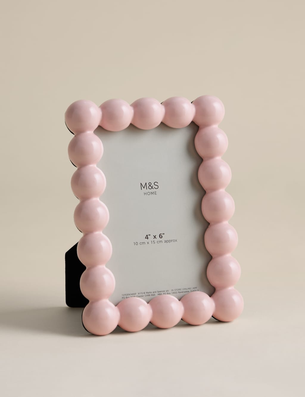 M&S Bobble Photo Frame 4x6 inch Pink