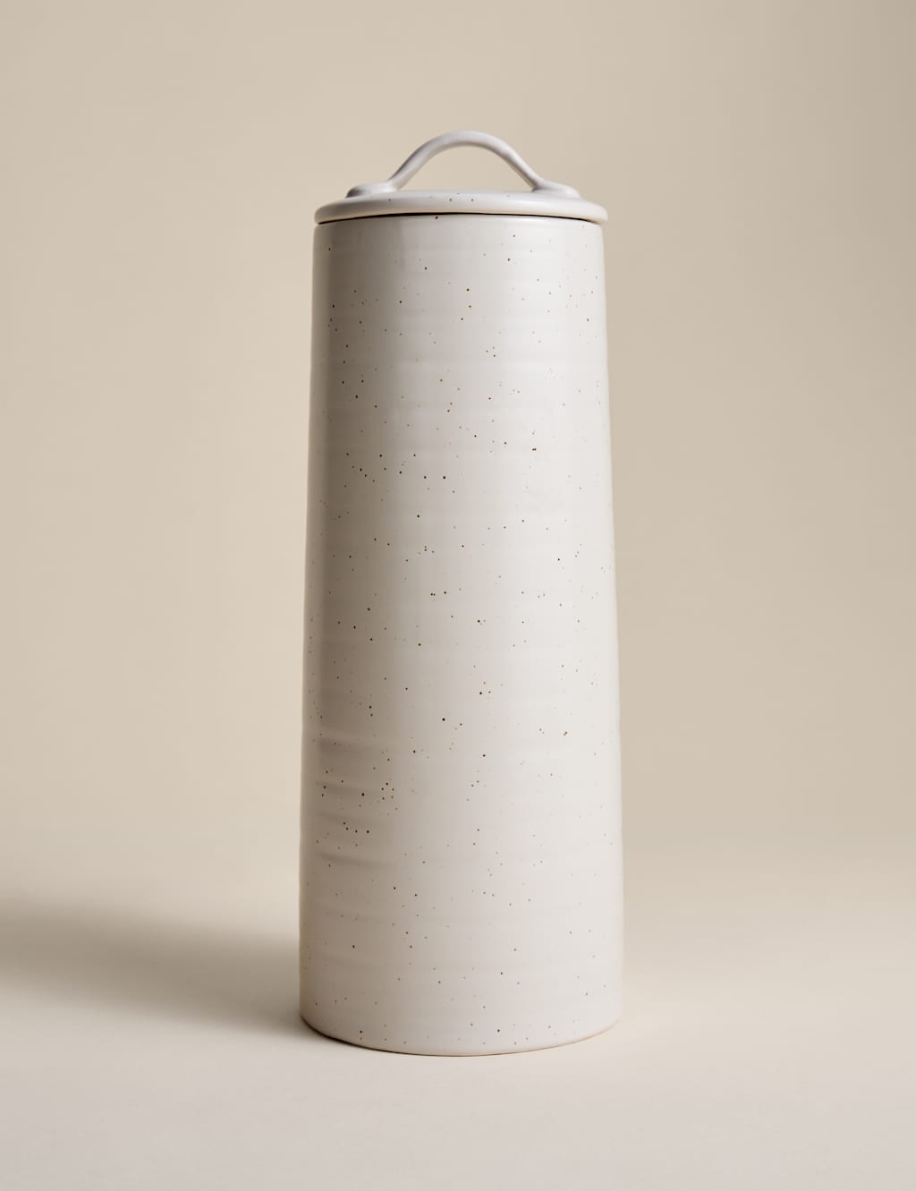 M&S Tall Ceramic Storage Jar - Neutral