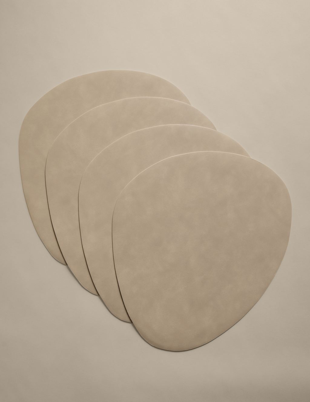 M&S Set of 4 Faux Leather Placemats - Brown