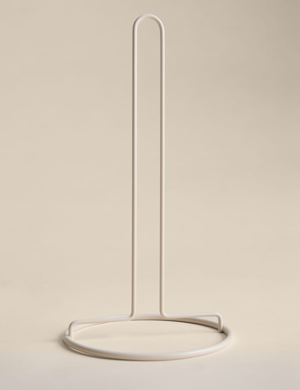 M&S Wire Kitchen Roll Holder - Cream
