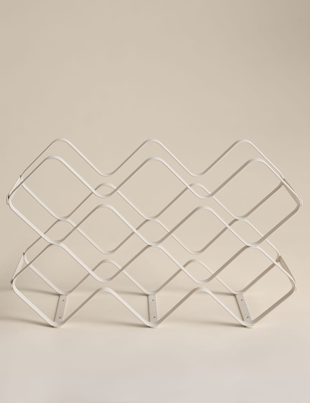 M&S Wire Wine Rack - Cream
