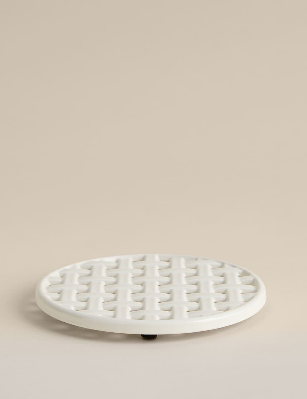 M&S Cast Iron Trivet - Cream