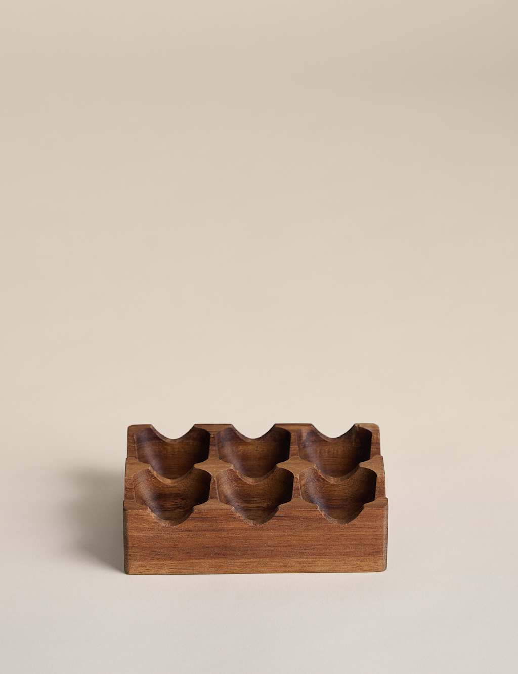 M&S Wooden Egg Holder Natural