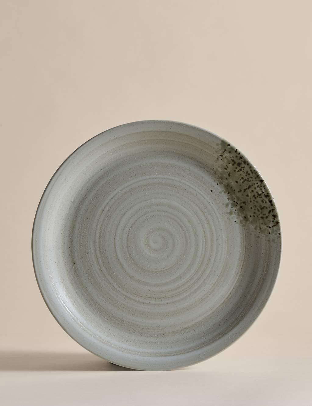 M&S Textured Spin Dinner Plate - Natural