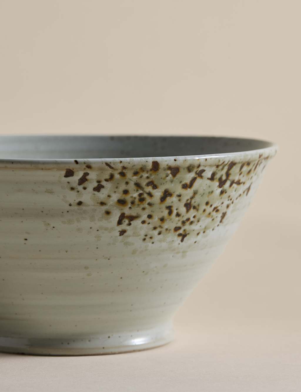 M&S Textured Spin Small Ramen Bowl - Natural