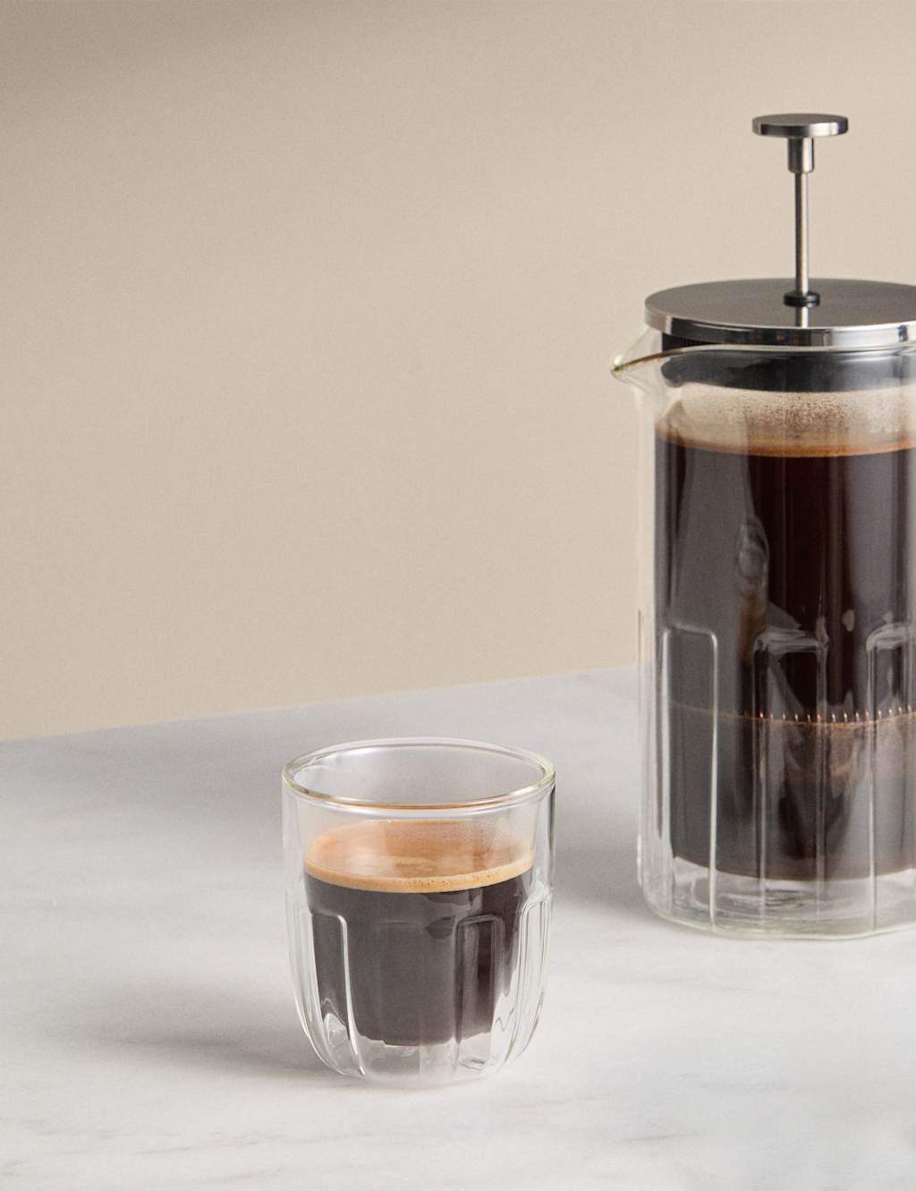 M&S X Kelly Hoppen Handleless Small Glass Mug