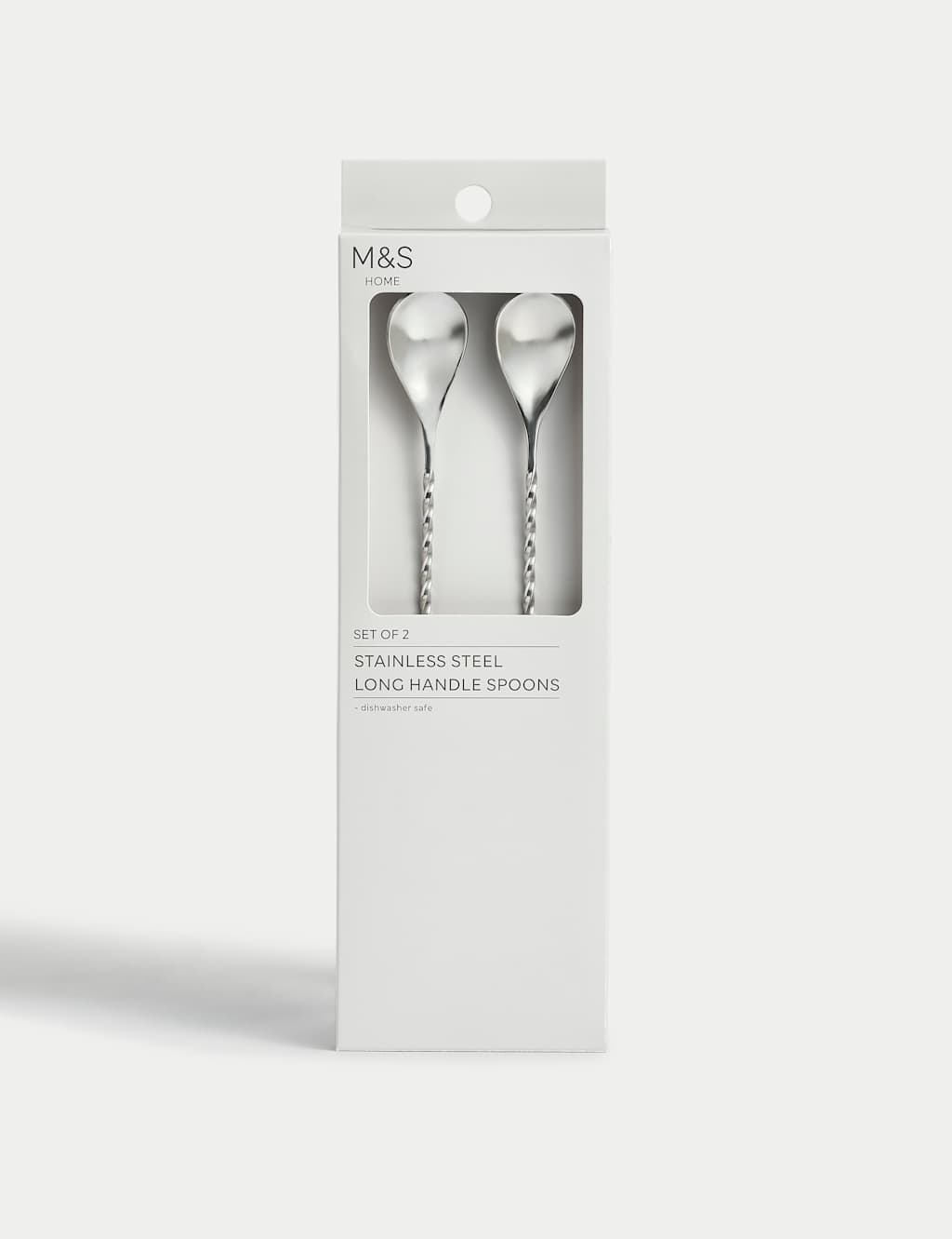 Set of 2 Stainless Steel Latte Spoons