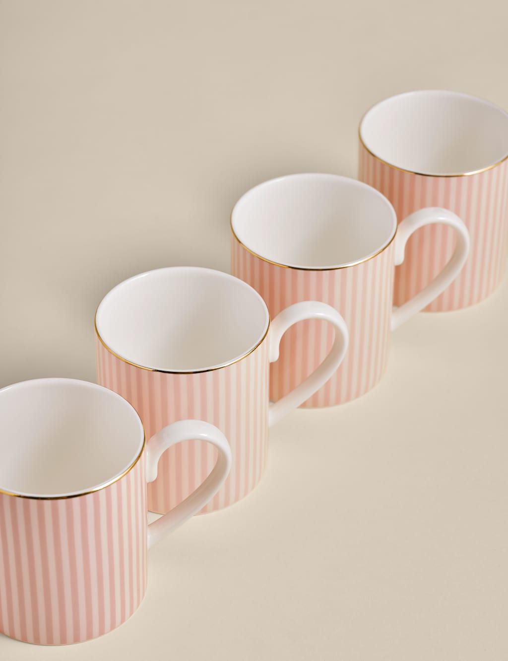 Set of 4 Hampton Stripe Mugs