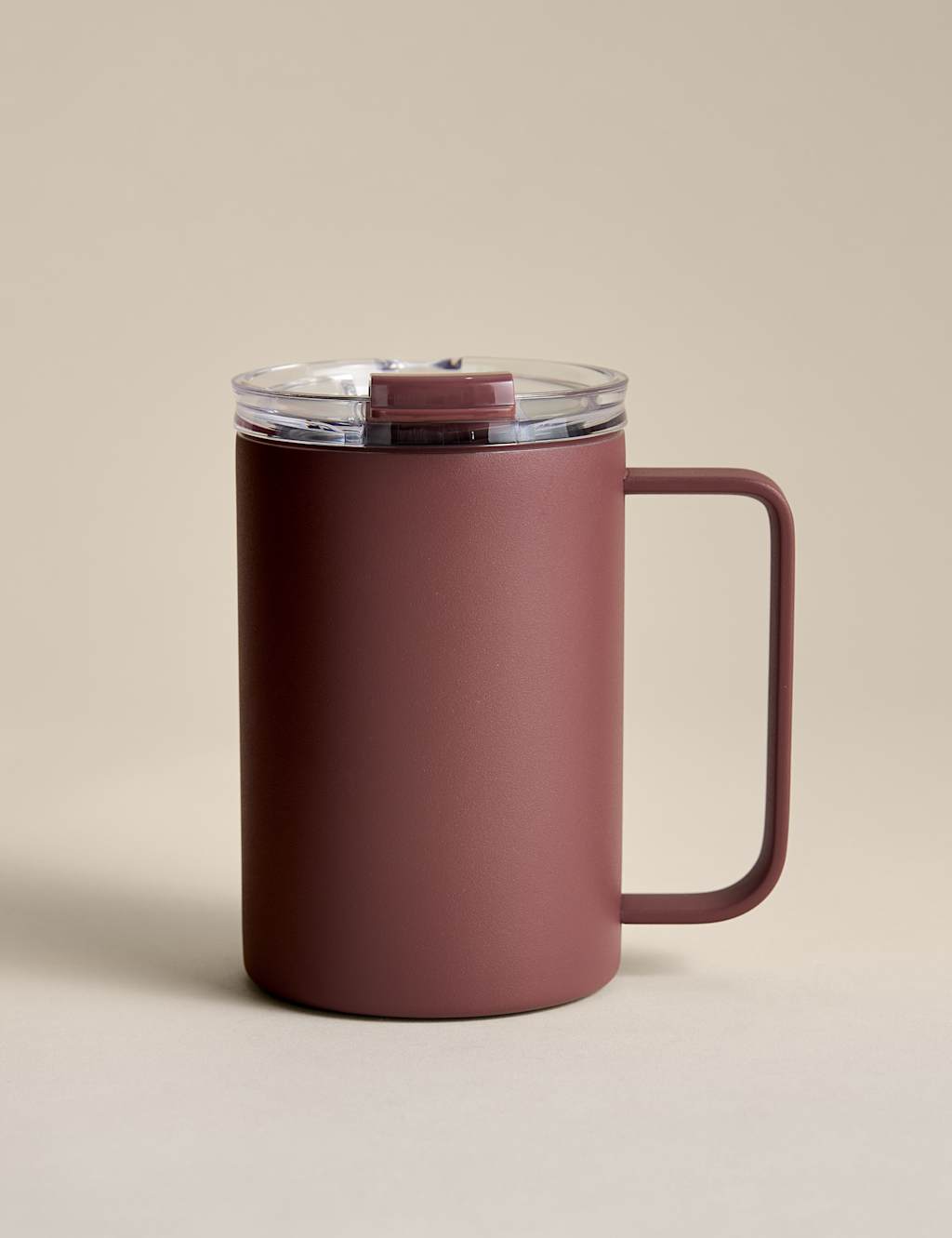 M&S Travel Mug with Handle 350ml - Purple