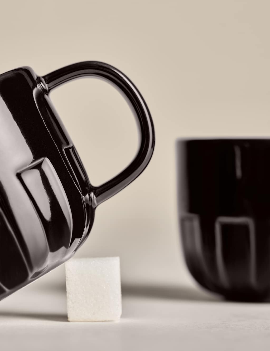 Set of 2 Textured Espresso Cups