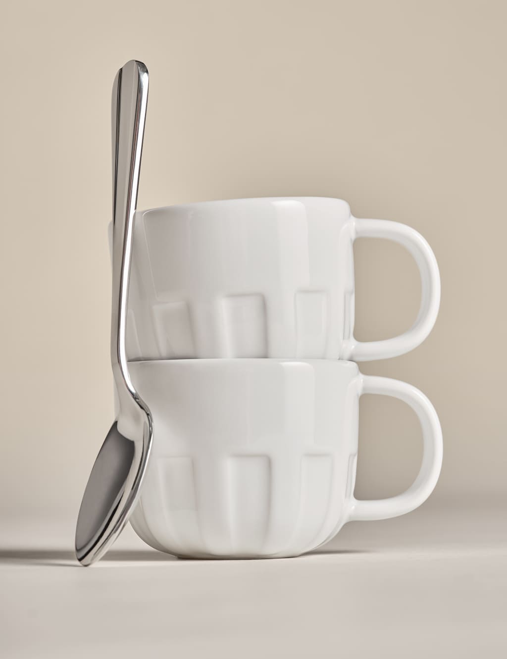 Set of 2 Textured Espresso Cups