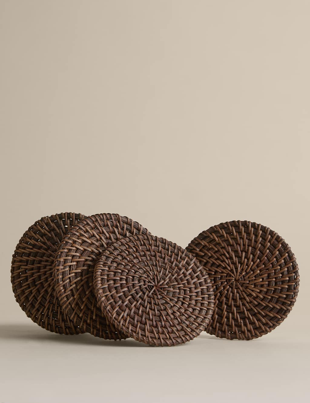 Image of M&S Set of 4 Rattan Oval&hellip;