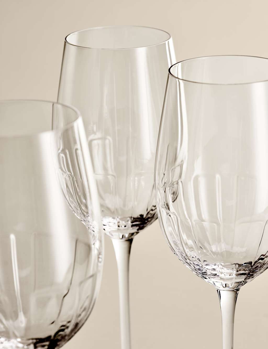 Set of 4 Textured Wine Glasses