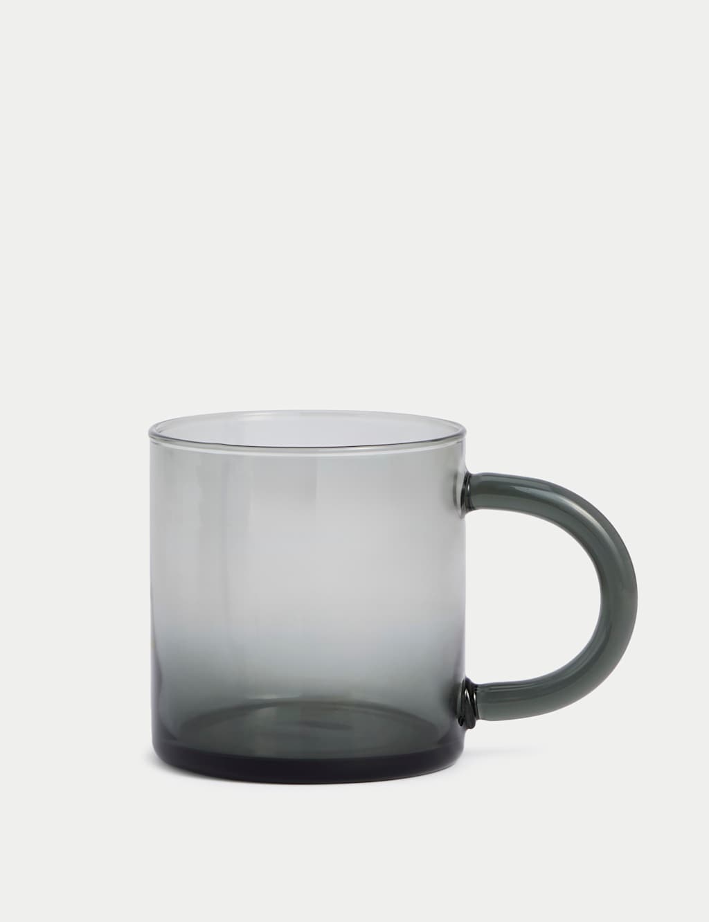 Tube Handle Glass Mug