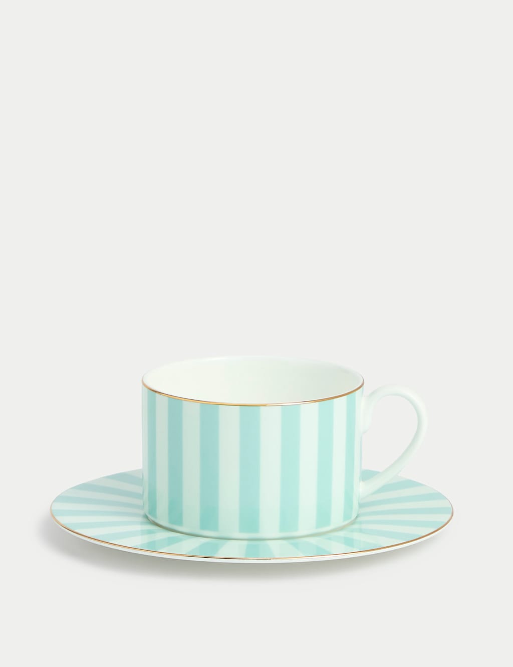 Bone China Striped Cup & Saucer