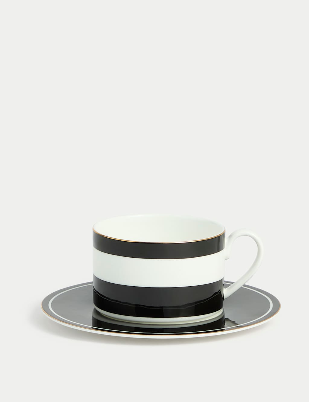 Bone China Striped Cup & Saucer