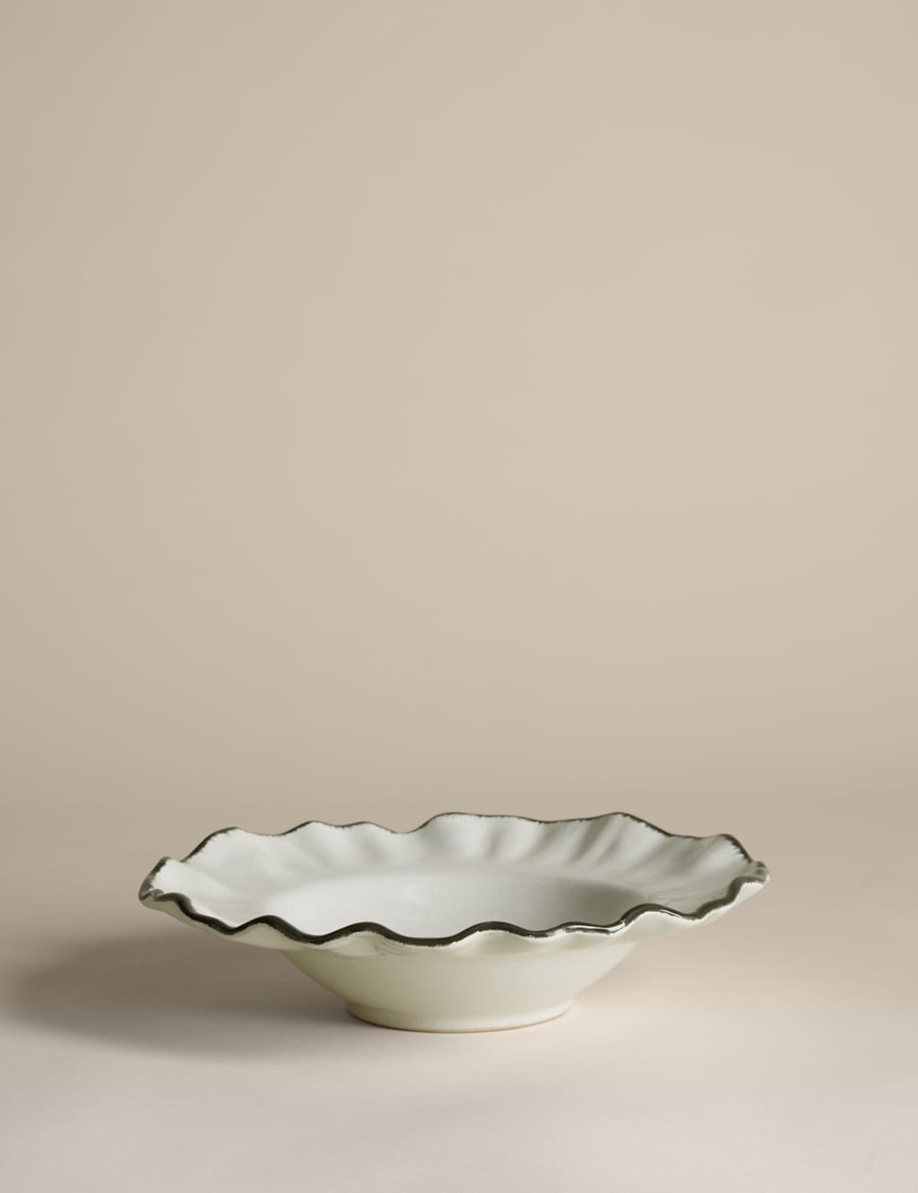 M&S Ruffle Pasta Bowl Cream