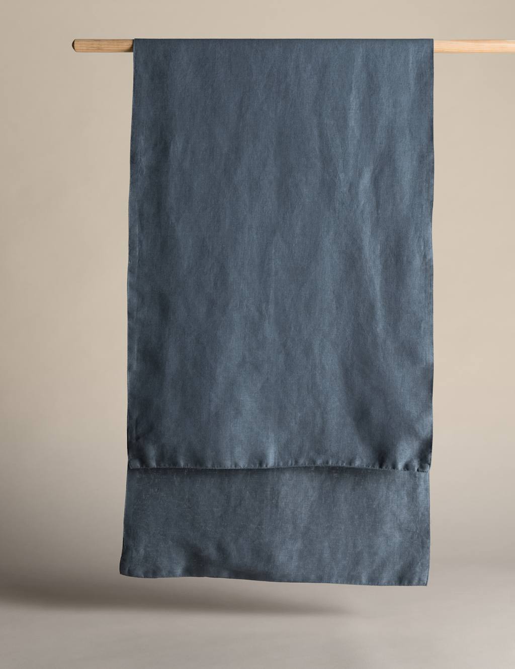 M&S Collection Pure Linen Table Runner - Navy, Khaki,Navy,Soft Pink