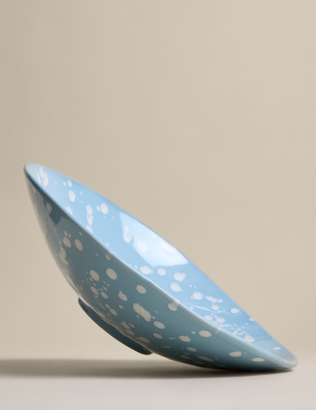 M&S Paint Splat Serving Bowl - Blue
