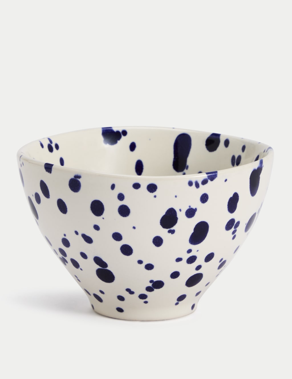 M&S Collection Paint Splat Stoneware Nibble Bowl - Blue Mix, Blue Mix