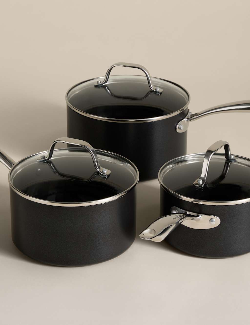 Image of M&S 3 Piece Non-Stick Pro Pan&hellip;