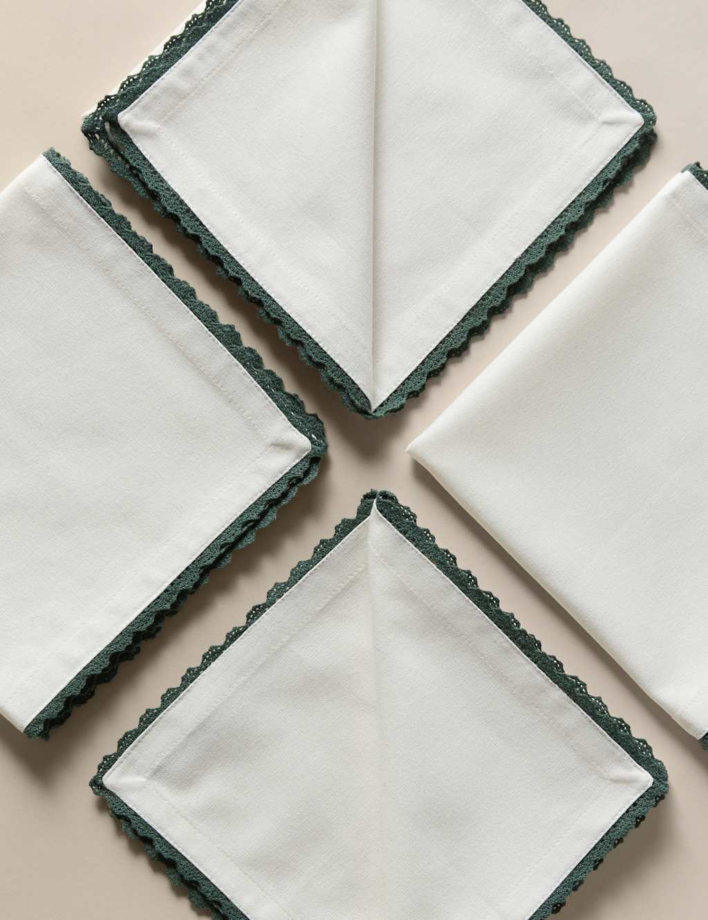 Set of 4 Pure Cotton Napkins
