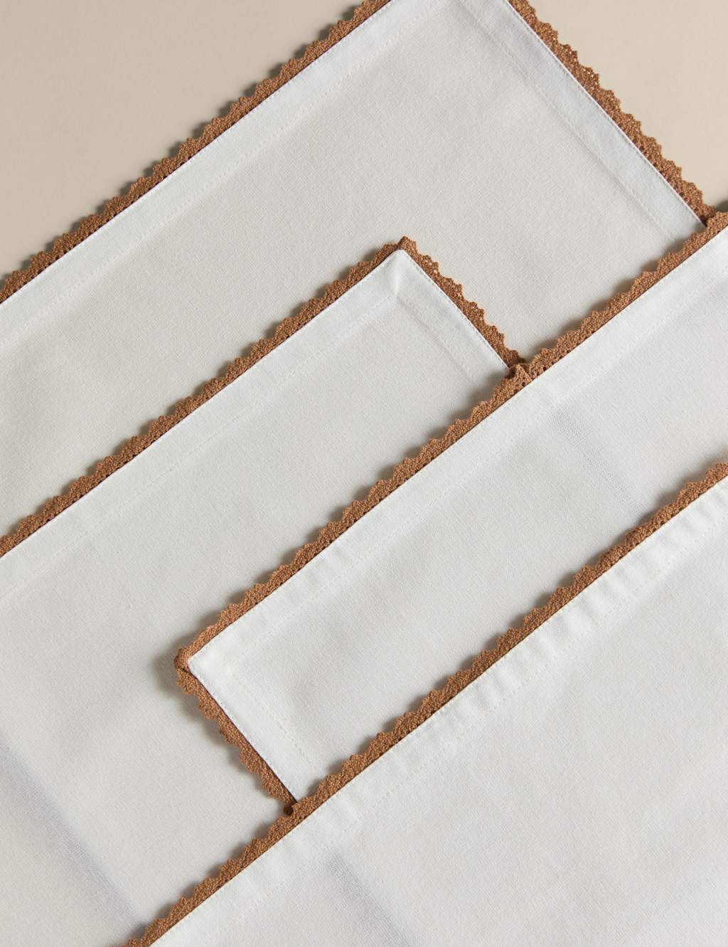 M&S Collection Set of 4 Pure Cotton Napkins - Gold Mix, Gold Mix,Green Mix