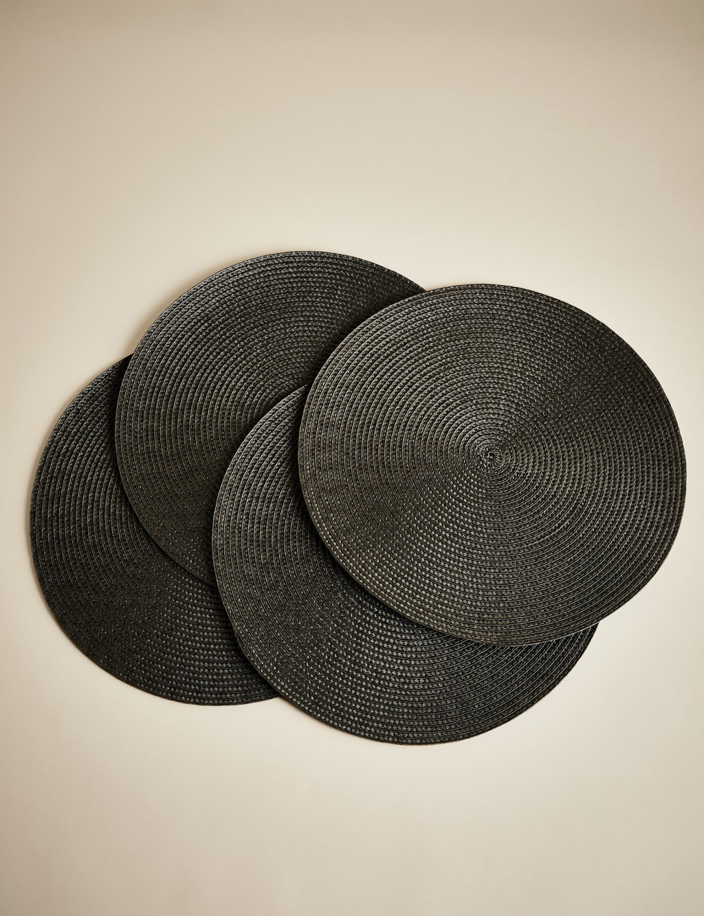 Set of 4 Round Woven Placemats