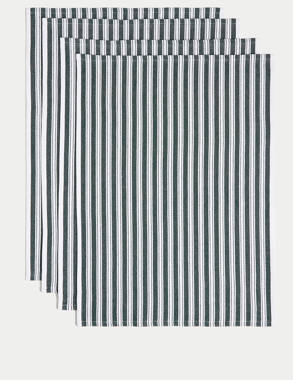 Set of 4 Cotton Rich Basket Weave Tea Towels