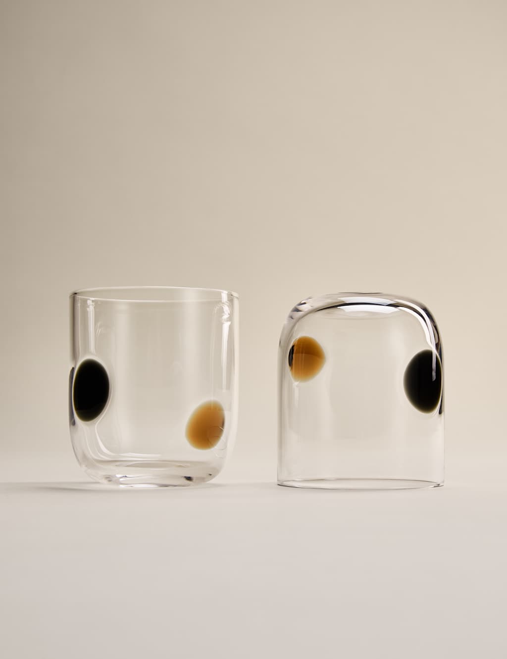 M&S Set of 2 Dot Tumblers Multi