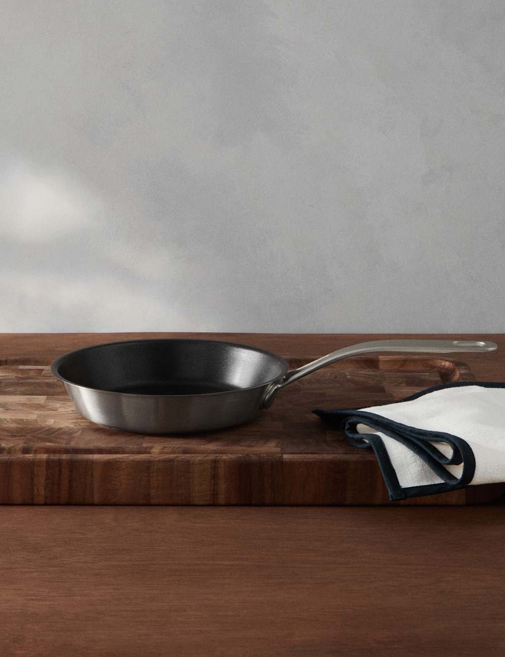 M&S X Tom Kerridge Stainless Steel 20cm Non Stick Frying Pan Silver