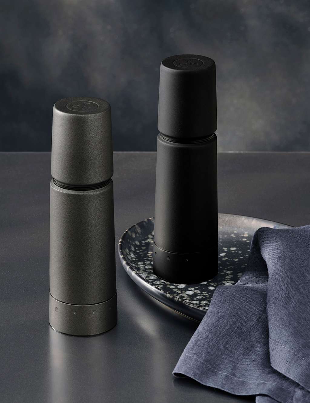 M&S X Tom Kerridge Stainless Steel Salt & Pepper Mills Grey