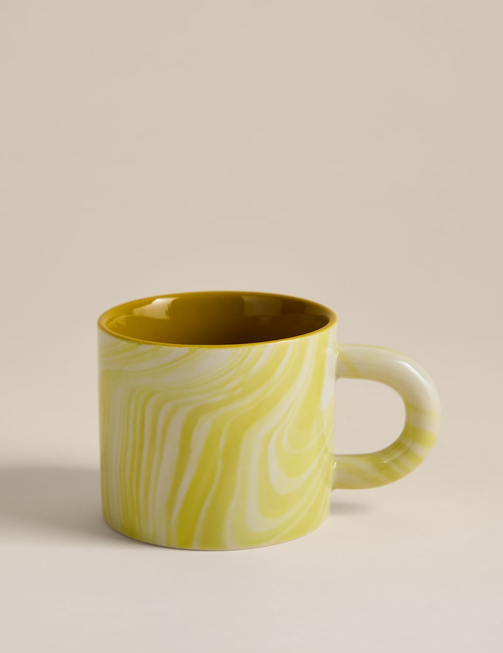 M&S Marbled Mug Ochre