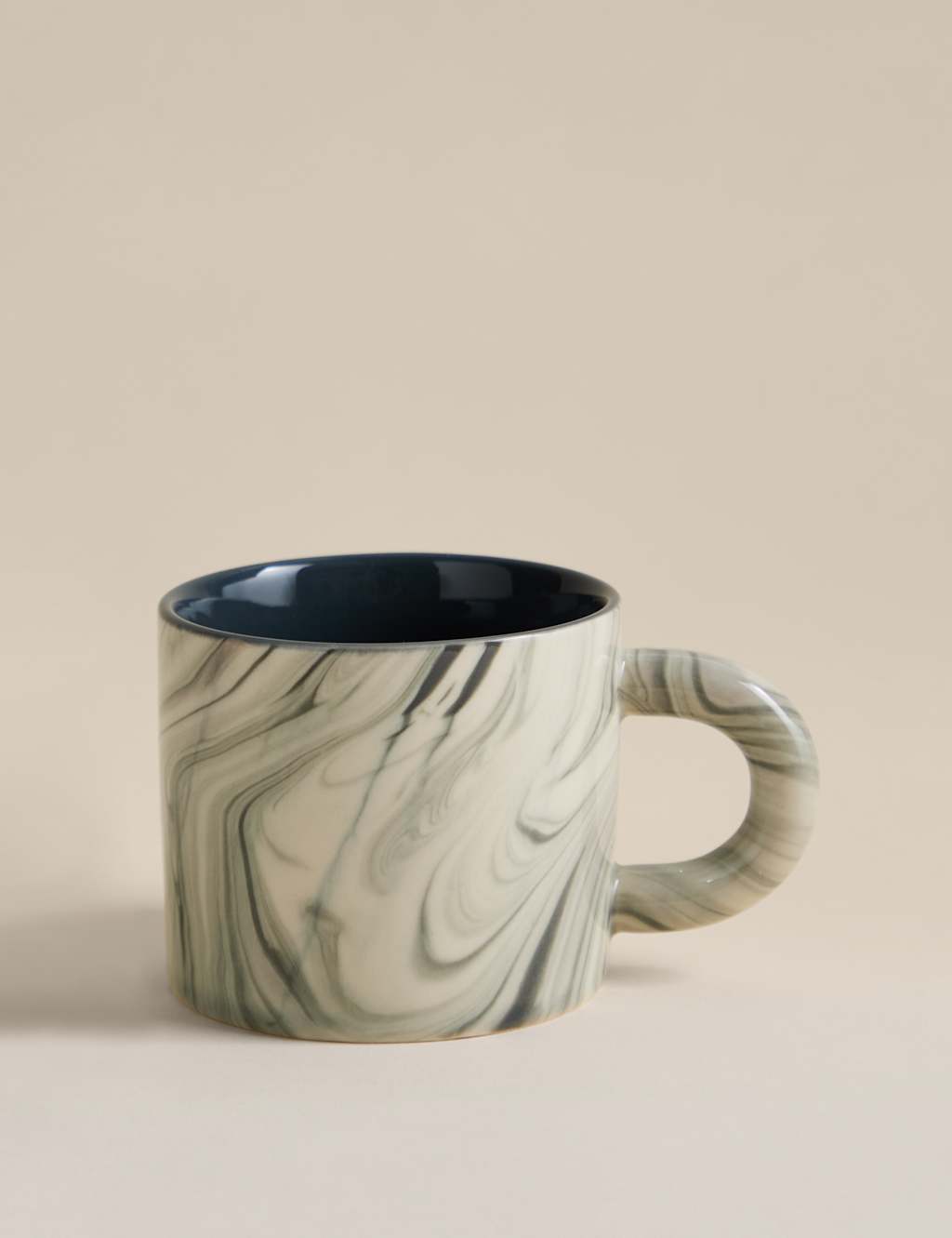 M&S Marbled Mug Grey