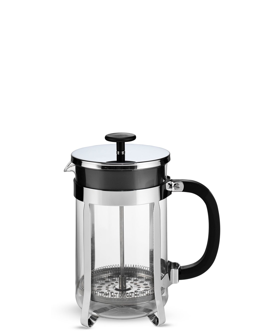 M&S Classic 12 Cup Cafetiere Clear